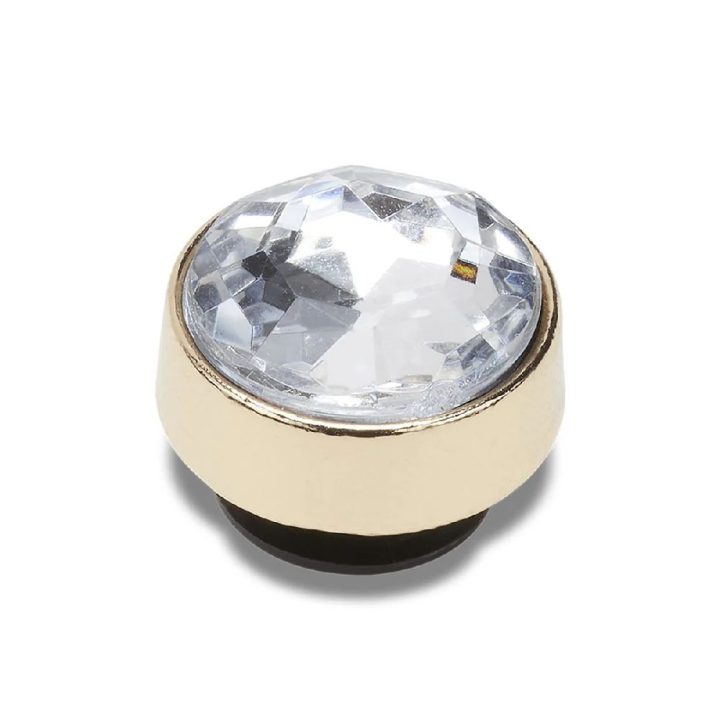 CROCS JIBBITZ CHARMS GOLD CLEAR GEM (10011782-UNC)