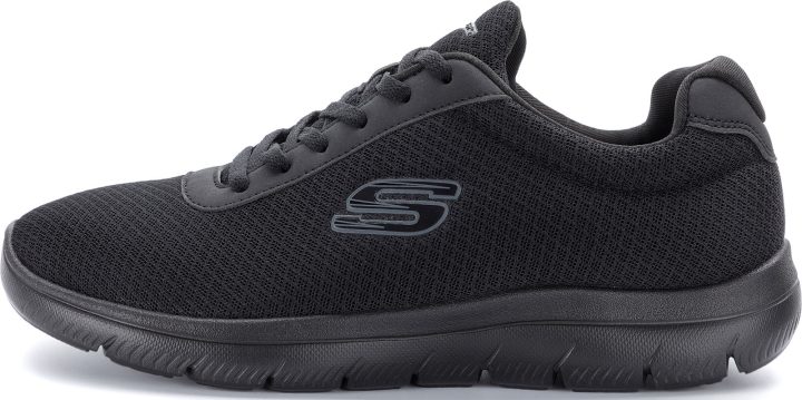 SKECHERS BOUNTIFUL MESH LACE UP (12606-BBK)
