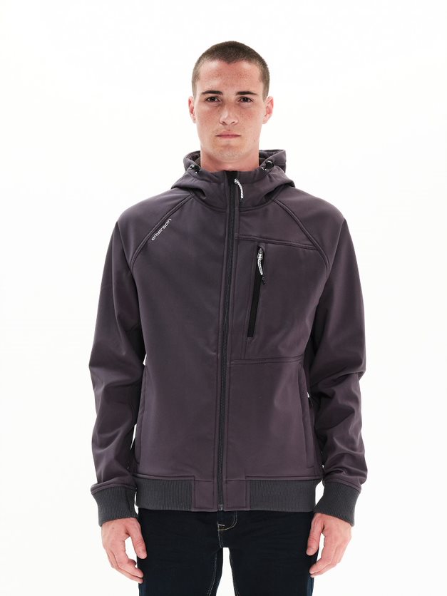 EMERSON SHOFTSHELL RIB JKT (222.EM11.65 D GREY)