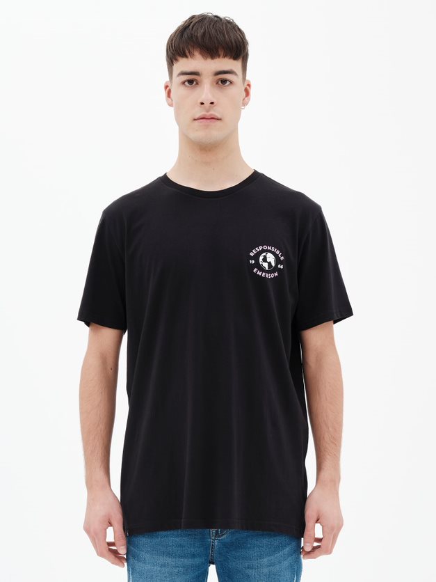 EMERSON T-SHIRT (221.EM33.86 BLACK)