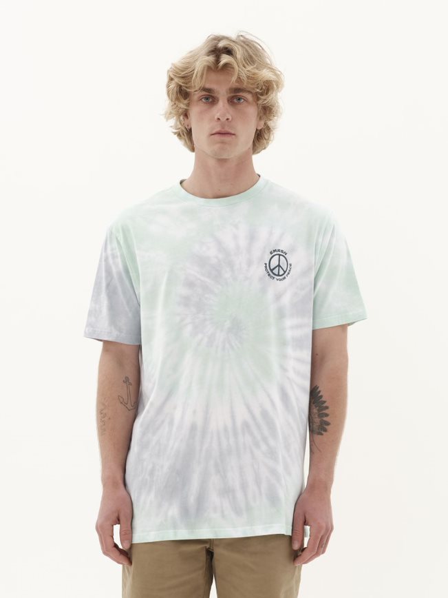 EMERSON TIE DYE T-SHIRT (231.EM33.116 SIEL/ GREEN )