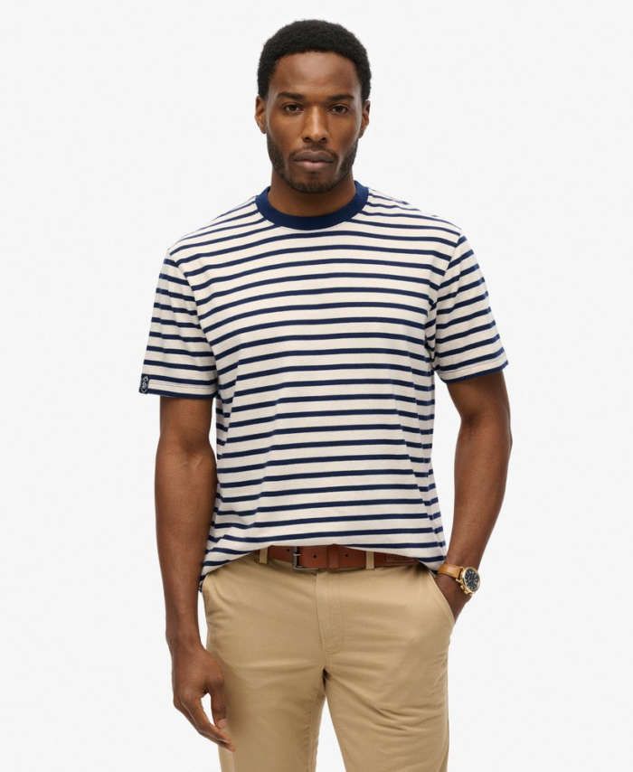 SUPERDRY MERCAND STRIPE TEE (M1012146A-QF5)