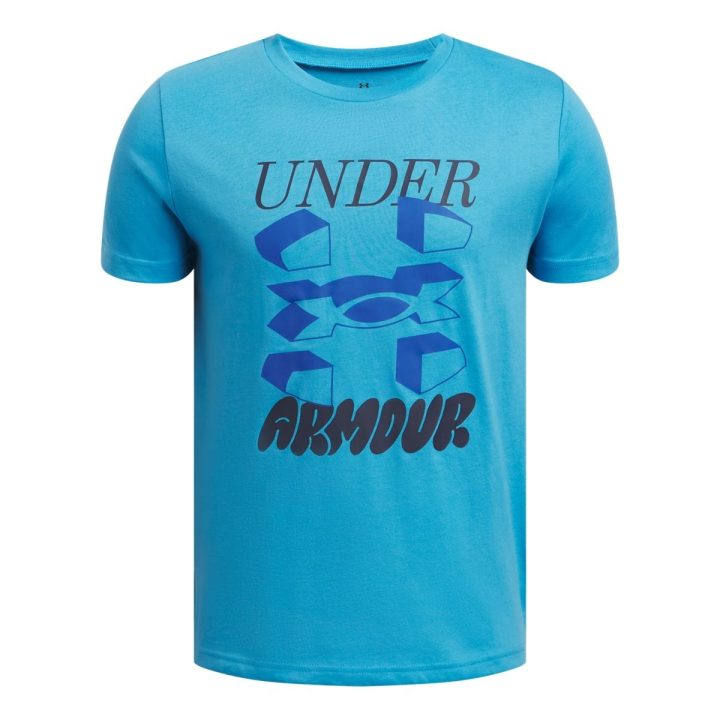 UNDER ARMOUR SPLIT BIG LOGO BOYS TEE (1390003-452)