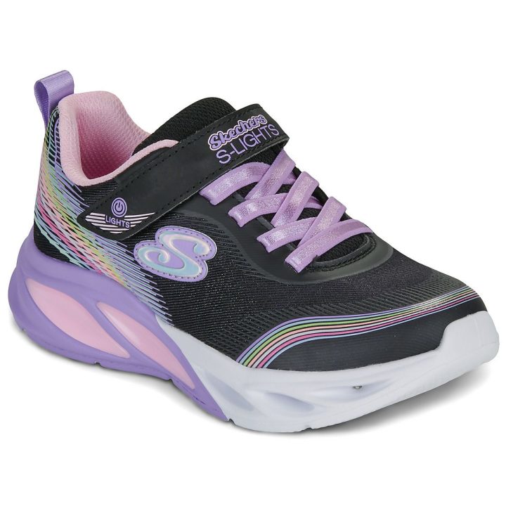 SKECHERS LIGHTED RAINBOW BEAM (303709L-BKMT)