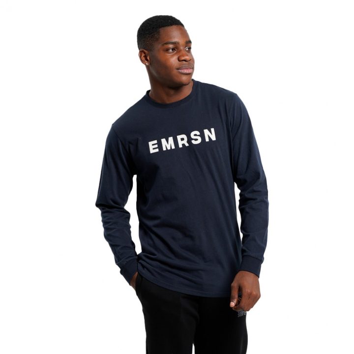 EMERSON LS T-SHIRT (222.EM31.01 NAVY BLUE)