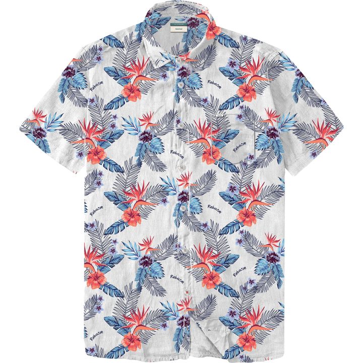 REBASE Shirts All-Over Print (231.RGS.307 CC2 WHITE)