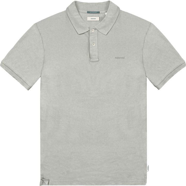 REBASE POLO T-SHIRT (231-RPS 032 PEBBLE GREY)