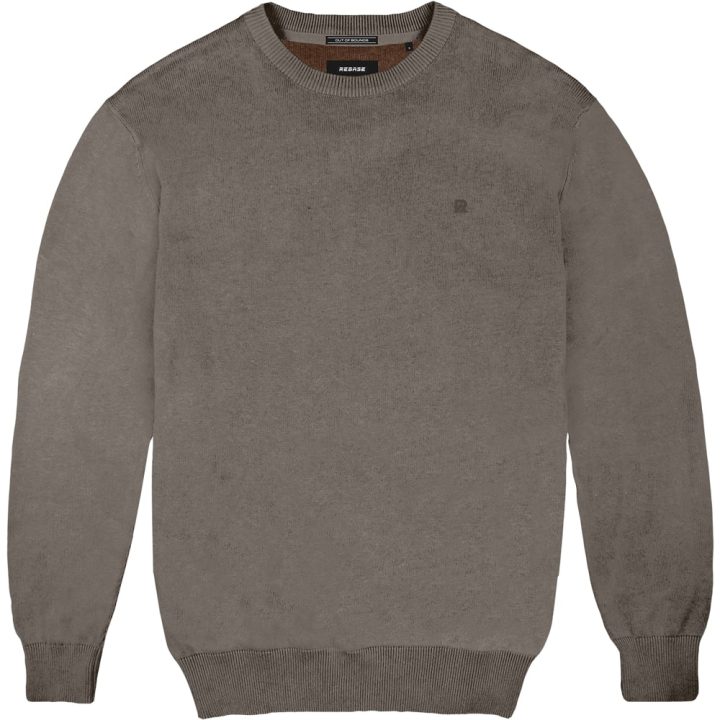 REBASE Round Neck Knit (232.RKNIT-076-SMOKE)