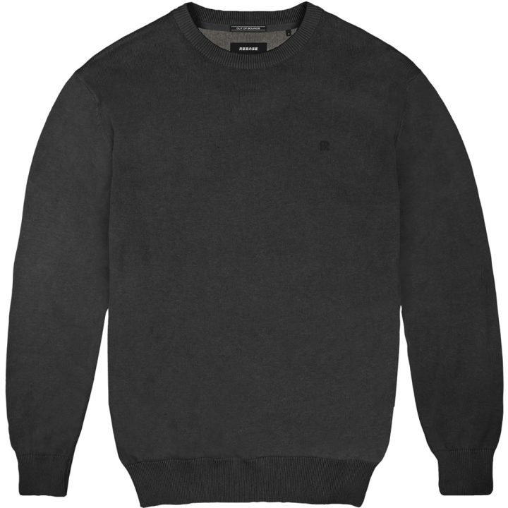 REBASE Round Neck Knit (232.RKNIT-076-BLACK)