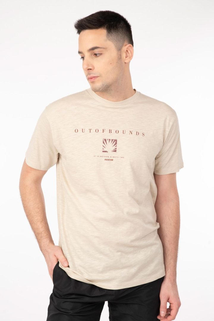 REBASE T-Shirts (241-RTS-280-LT BEIZE)