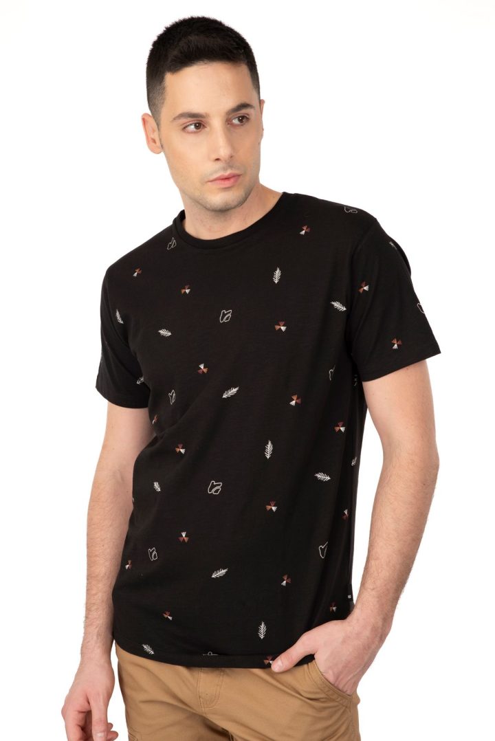 REBASE T-Shirts AOP (241-RTS-285 BLACK)