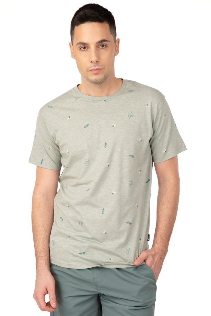 REBASE T-Shirts AOP (241-RTS-285 PEBBLE GREY)