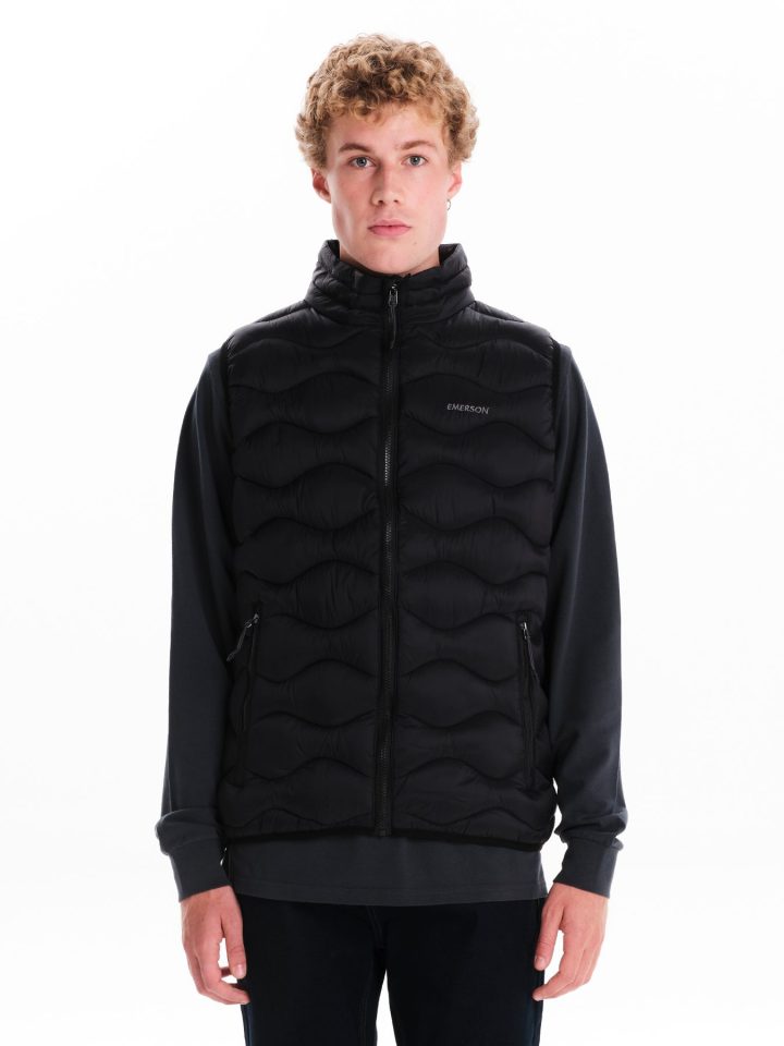 EMERSON  PUFFER VEST  JACKET (242.EM10.92-BLACK)