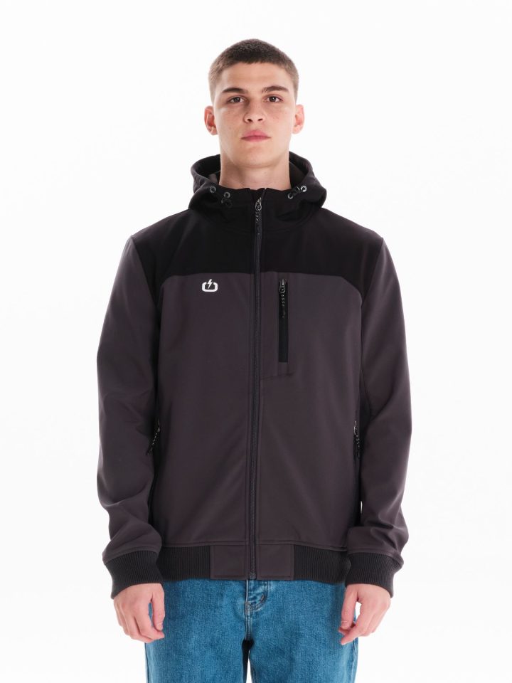 EMERSON BONDED BOMBER JACKET (242.EM11.10-DGREY/BLACK)