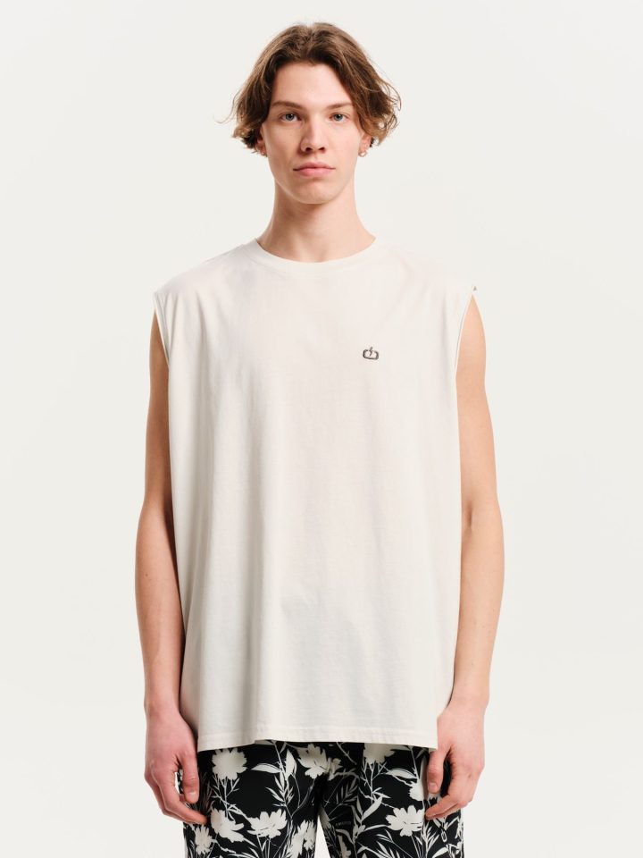 EMERSON CREWNECK TANK TOP (251.EM37.125 FROSTY WHITE)