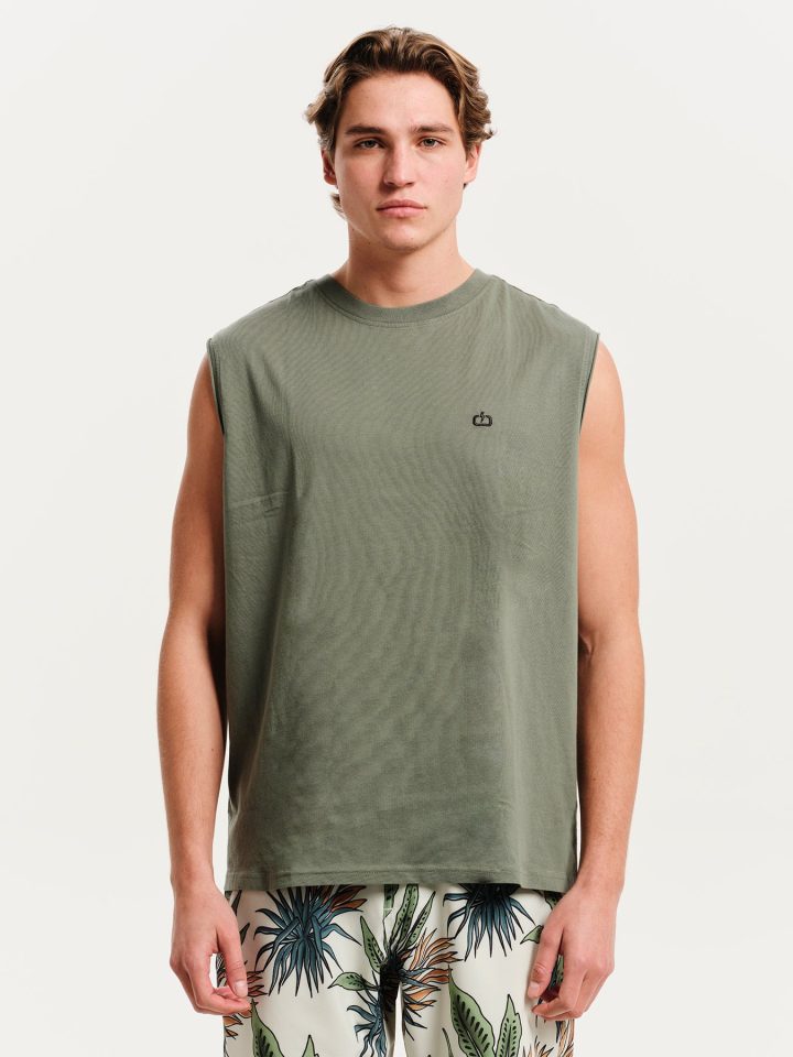 EMERSON CREWNECK TANK TOP (251.EM37.125 SAGE GREEN)