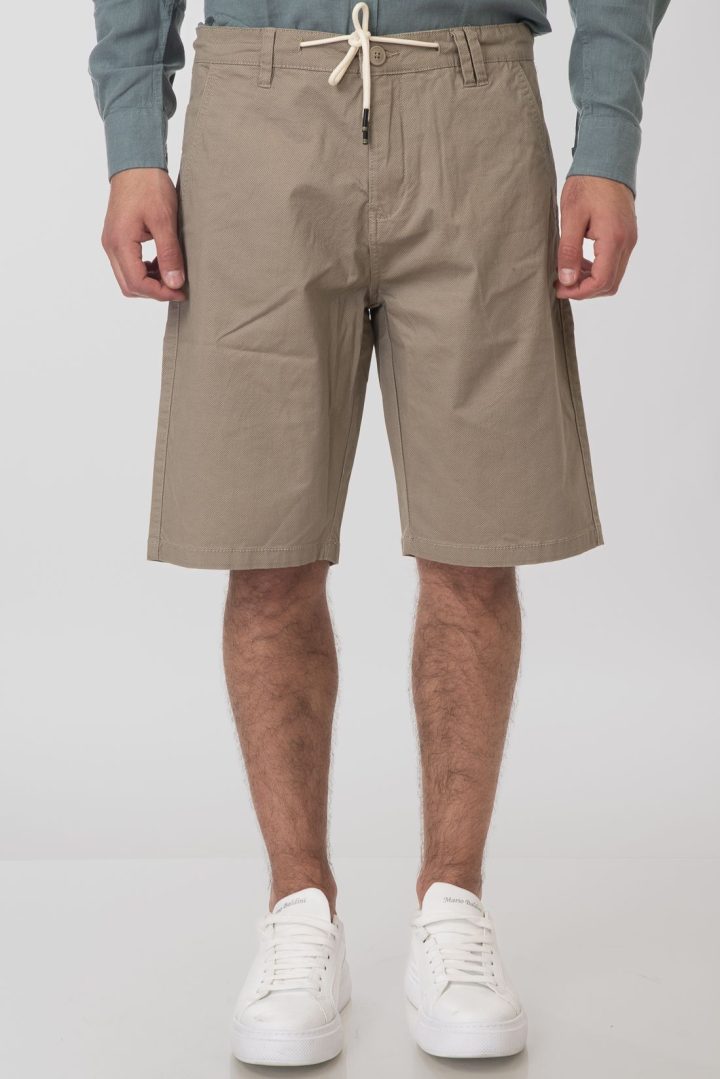 REBASE Chinos Shorts Print (251RMSHO-7005-FOG)
