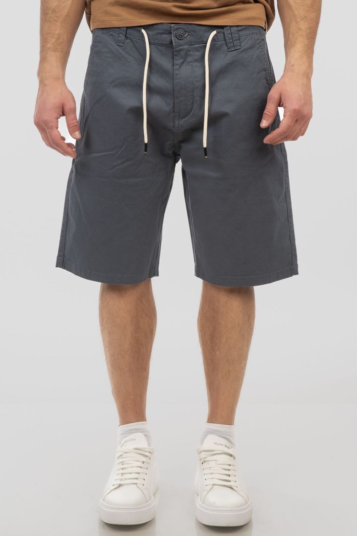 REBASE Chinos Shorts Print (251RMSHO-7005-STONE BLUE)