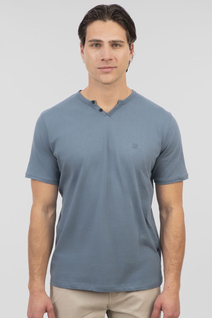 REBASE T-SHIRT (251RTS-9032-DUSTY BLUE)