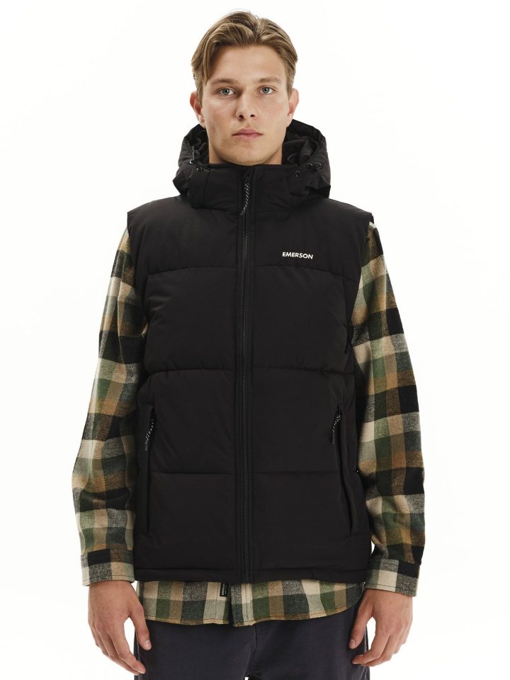 EMERSON PUFFER VEST AMANIKO JKT (252.EM10.77 BLACK)