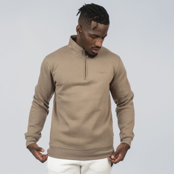 REBASE HALF Zip TOP (252RTOP-1050-96-DK/BEIZE)