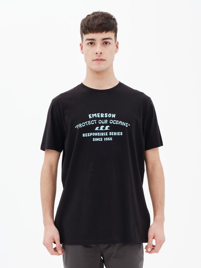 EMERSON T-SHIRT (221.EM33.19 BLACK)