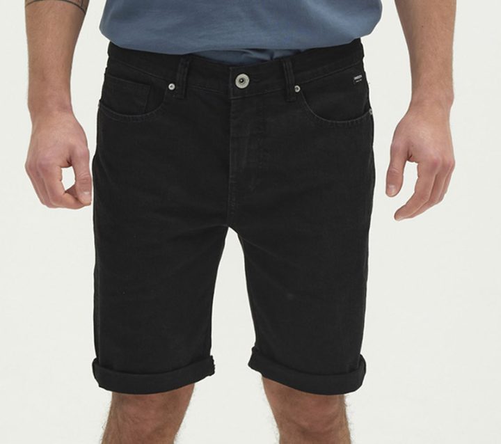 EMERSON STRECH DENIM SHORT (221.EM45.297 BLACK)