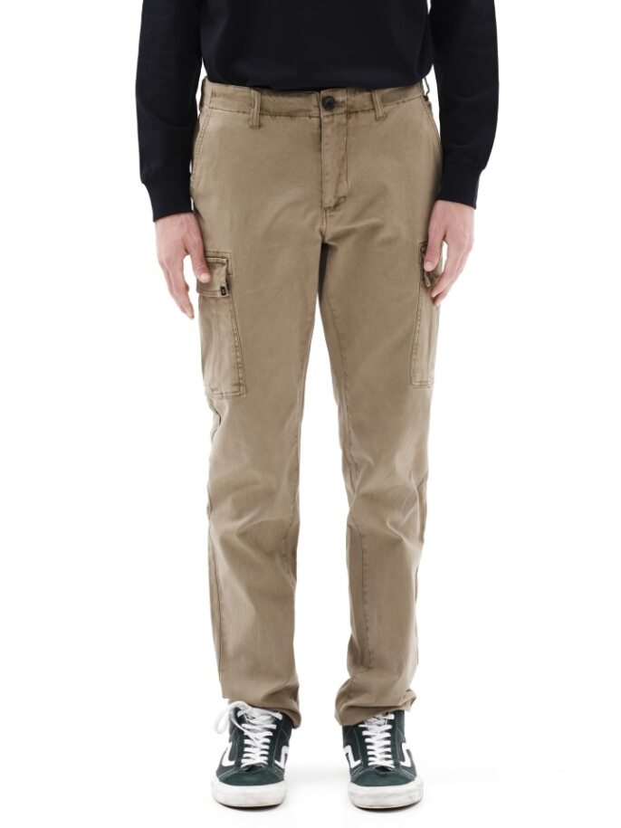 EMERSON GARMED DYED STRECH CARGO PANTS (232.EM42.96- BEIZE)