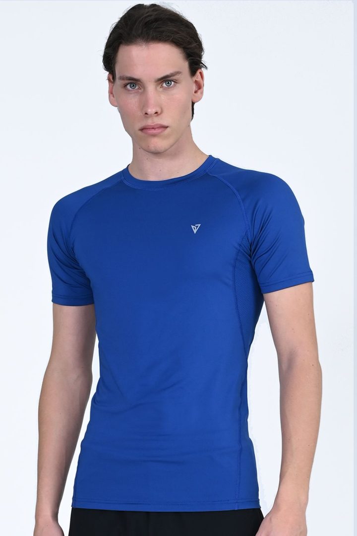 MAGNETIC NORTH COMPRESION SS T-SHIRT (50027-ROYAL BLUE)