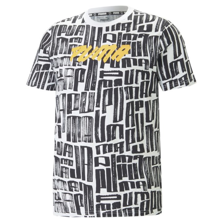PUMA HOOPS AOP TEE (539538-01)