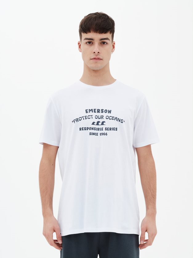 EMERSON T-SHIRT (221-EM33.19 WHITE)