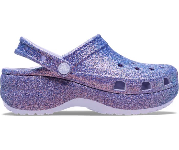 CROCS PLATFORM IRID GLITTER CLOG (211024-5BR) PURPLE