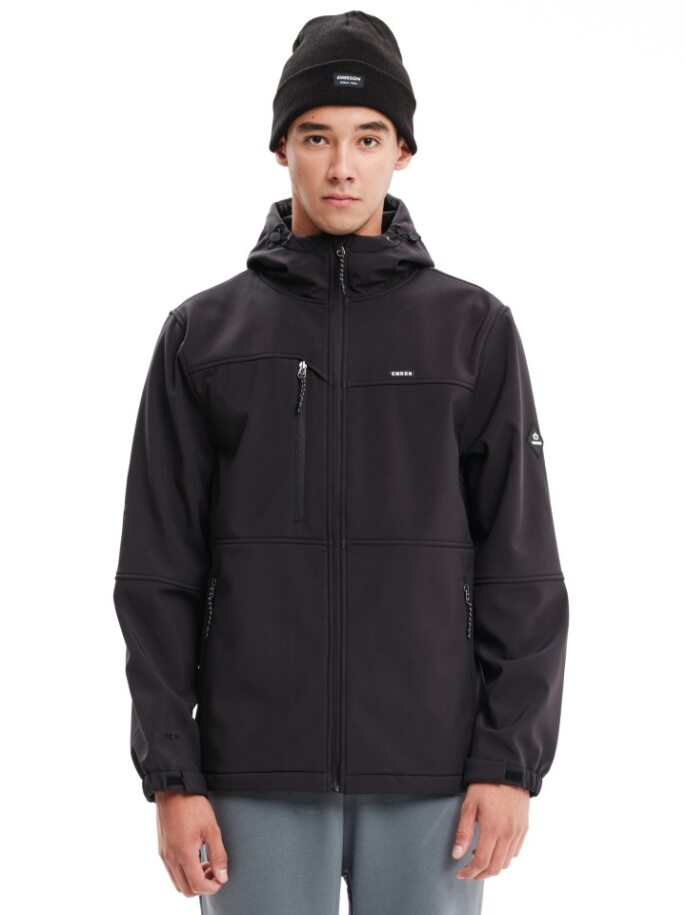 EMERSON SOFTSHELL JACKET (232.EM11.03 BLACK)