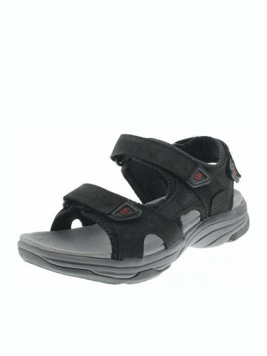 LUMBERJACK BOGART SANDAL LEATHER (SMB5006-001-019) BLACK