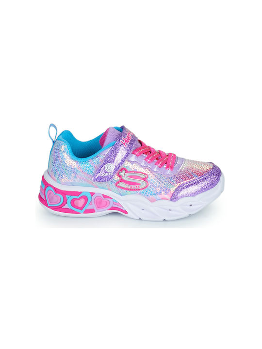 SKECHERS SWEETHEARTS LIGHTS LETS-SHINE (302313L-PRMT)