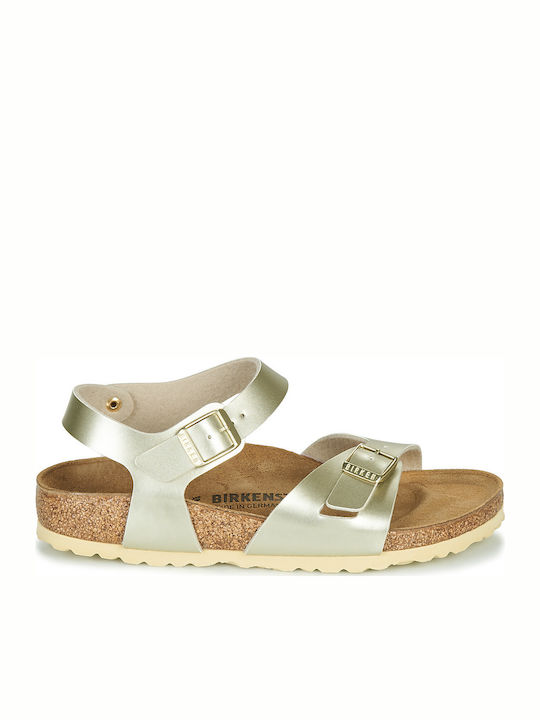 BIRKENSTOCK BF RIO KIDS (1014826) ELECTRIC METALLIC GOLD