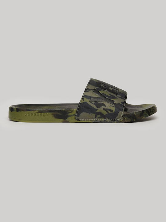 SUPERDRY CAMO VEGAN POOL SLIDE (MF310261A-3DL)