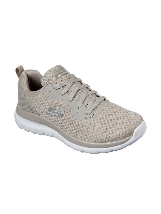 SKECHERS BOUNTIFUL MESH LACE UP (12606-TPE)