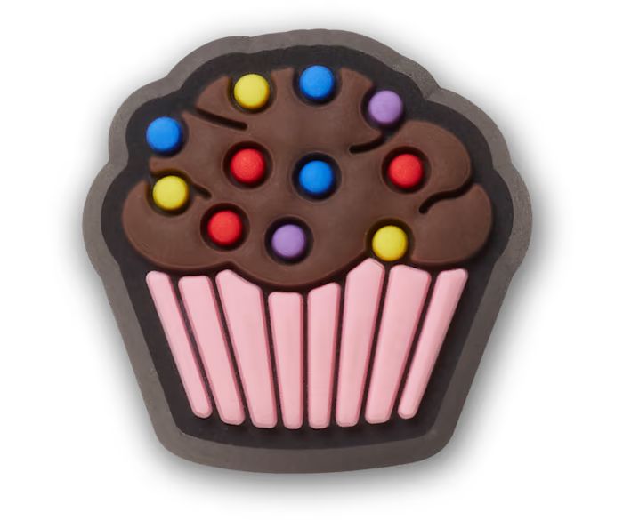 CROCS JIBBITZ CHARMS TINY CHOCOLATE CUPCAKE (10013530-UNC)