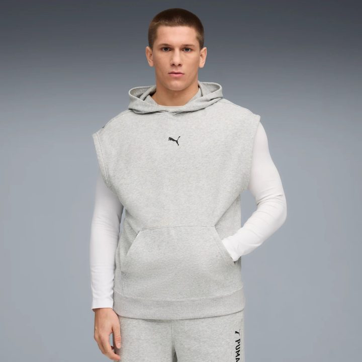 PUMA GRAPHIC FT SLEEVLESS HOODIE (527839-04)