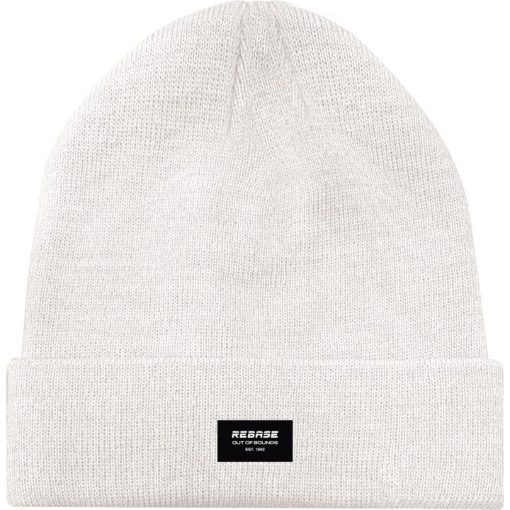 REBASE KNITTED  BEANIE (RMHT-12 OFFWHITE)