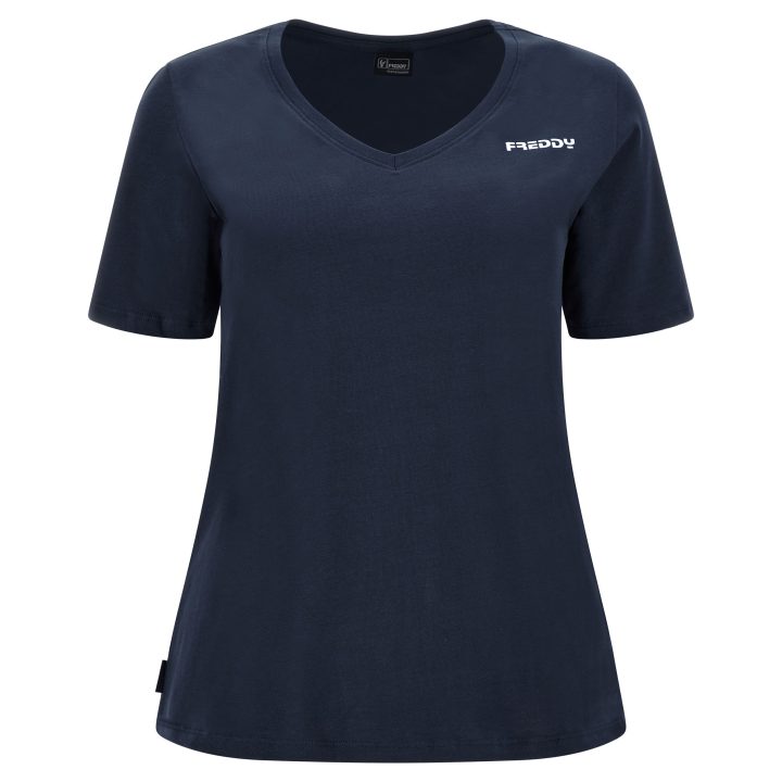 FREDDY V-neck t-shirt (S3WBCT2-B94) NAVY