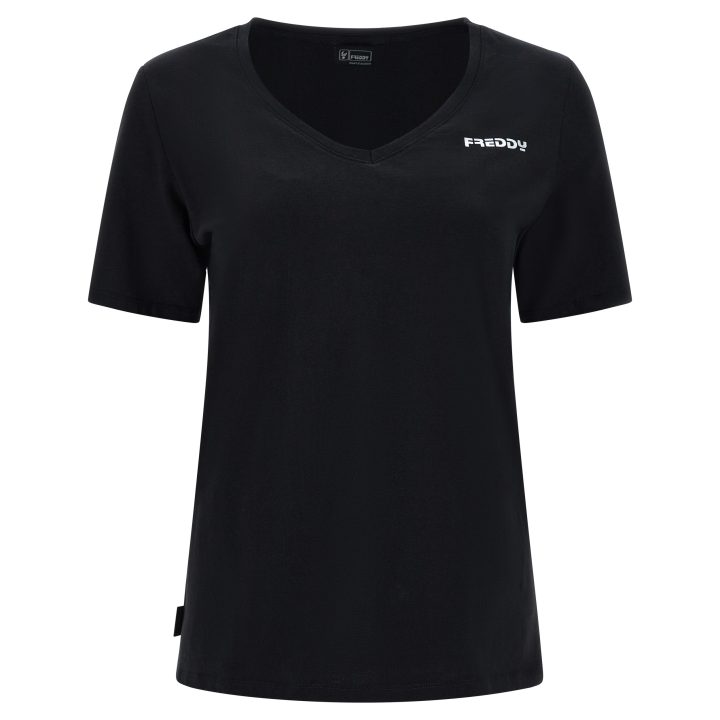 FREDDY V-neck t-shirt (S3WBCT2-N) BLACK