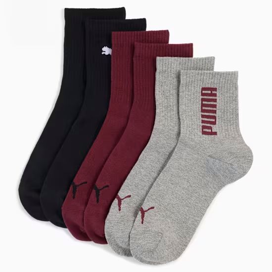 PUMA RIB LOGO SHORT SOCK 3P (947216-04)