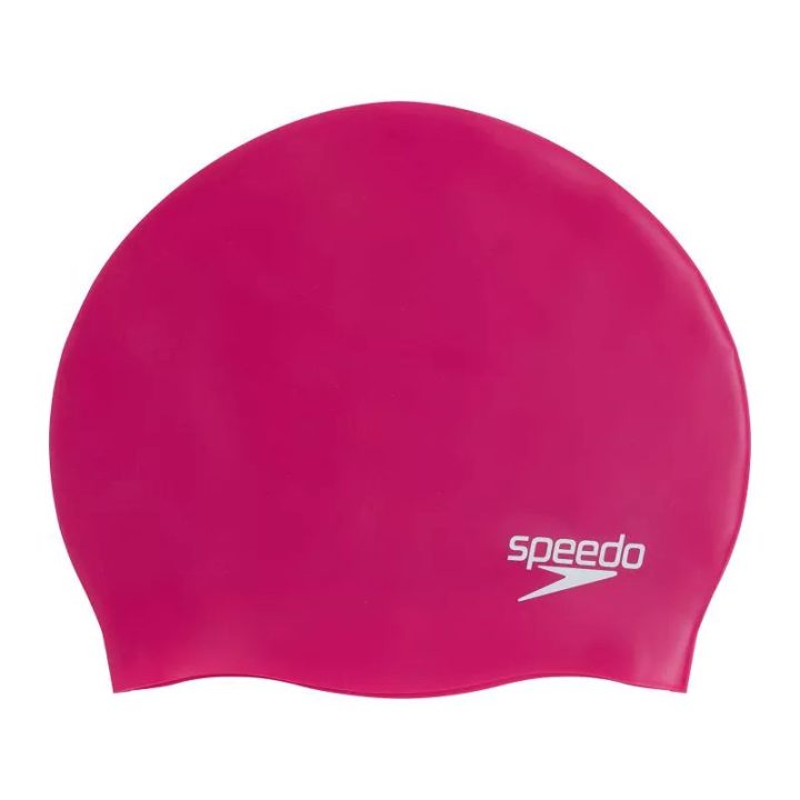 SPEEDO PLAIN MOULDED SILICON CAP (70991-14491U) ELECTRIC PINK