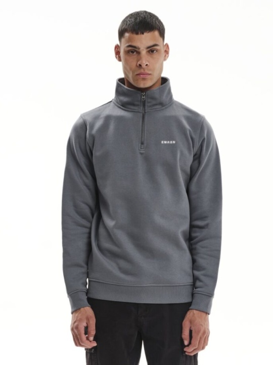 EMERSON HALFZIP HOODIE (242.EM20.31-STONE/GREY)