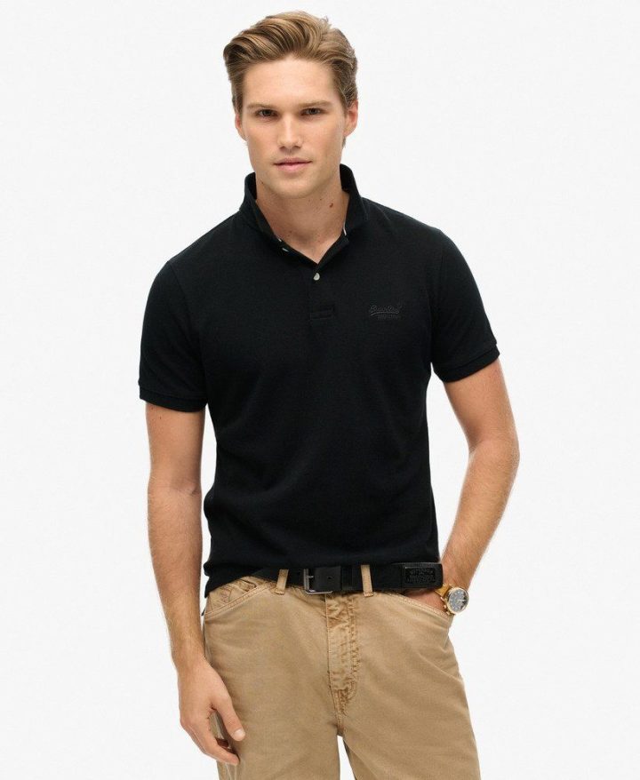 SUPERDRY STUD CITY PIQUET POLO TEE (M1110438A-02A)