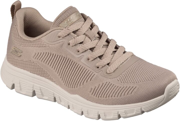 SKECHERS ENGINEERED KNIT LACE UP (117700-TPE)