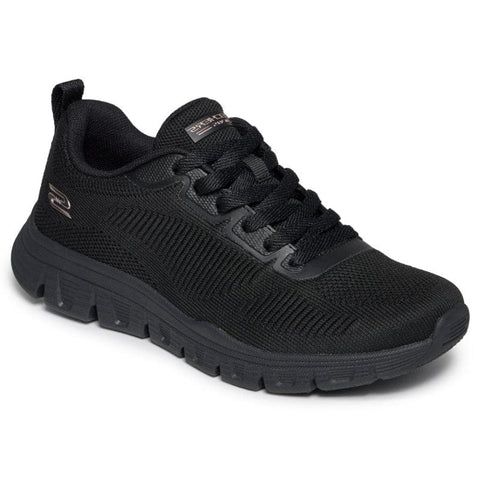 SKECHERS ENGINEERED KNIT LACE UP (117700-BBK)