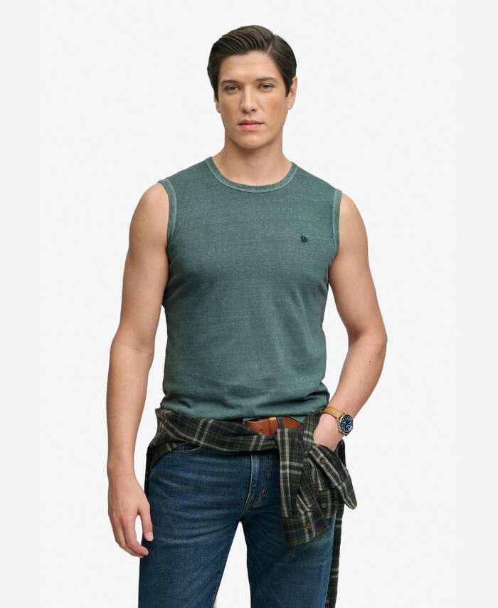 SUPERDRY CLASSIC LINEN TANK (M6010954A-KHN)